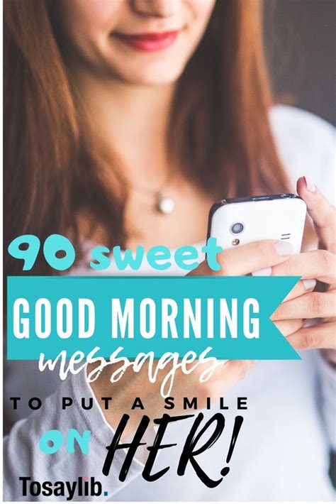 Sweet love text messages to make her smile. 90 Sweet Good Morning Messages for Her to Put a Smile on ...