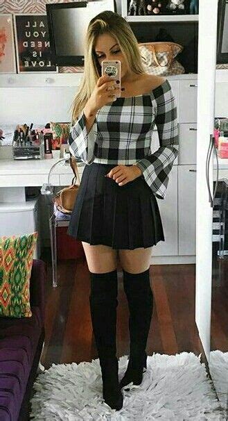 Pin on Mini Skirt / Minirock / Tennis / Uniform / School ...