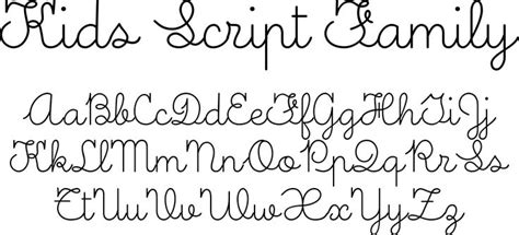 It only worked in word, and could only join. Kids Script is based on the calligraphic models used in ...