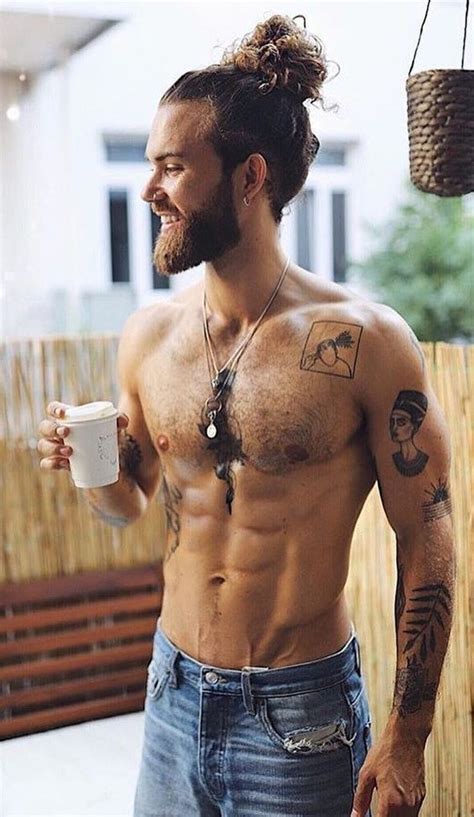 Some women love men with long hair, some women hate long hair on men and some don't care either way. Hot shirtless men with beard and long hair. Having tattoo ...