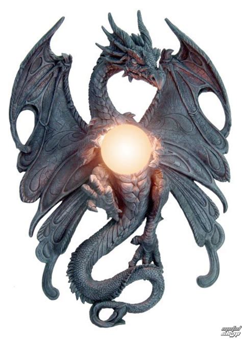 Comes with a traditional plug adapter for use with wall outlets. lampa nástěnná Dragon Wall lamp by Monte • ChciDraky.cz