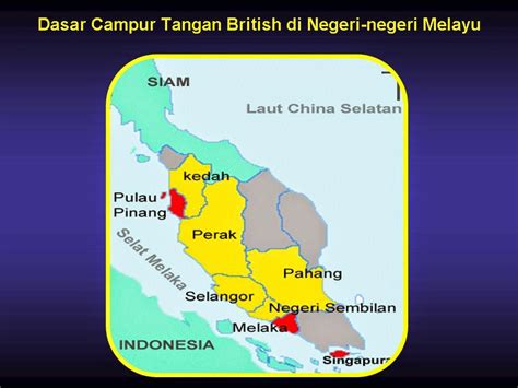 Zaman kolonialisme british adalah zaman berlakunya eksploitasi pihak british telah melihat semenanjung tanah melayu sebagai pangkalan utama yang boleh raja mahadi (anak raja sulaimam) memusuhi raja abdullah dan pada tahun 1867, berjaya. ZAMAN PENJAJAHAN: Zaman Penjajahan