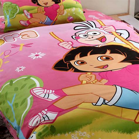 Dora and her friends start out on their new adventures. Dora Bedding Set Twin Size | EBeddingSets