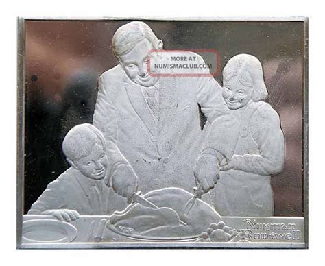 It is full of ou tards and is norman. Holiday Dinner Proof 3. 5 Oz Silver Bar - Norman Rockwell ...