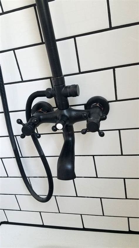 Our various styles, finishes, and functions of led shower systems, black shower head, and matte black shower fixtures and black shower faucets are bound to add a. Haymount Homes Glenville House shower fixture bathtub ...