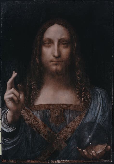 Right, a national gallery painting attributed to bernardino luini. Salvator Mundi Revisited