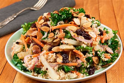 Shaved asparagus spring salad with mint, couscous, radishes and dijon mustard dressing. 262 Amazing Vegetarian Recipes - Home Chef