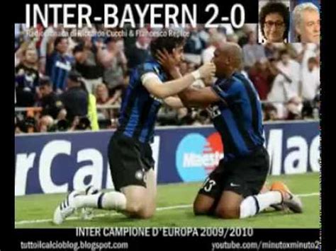 La partita fra inter e bayern monaco è caratterizzata da intrecci mozzafiato: CUCCHI E REPICE IN BAYERN MONACO INTER 0-2 FINALE ...