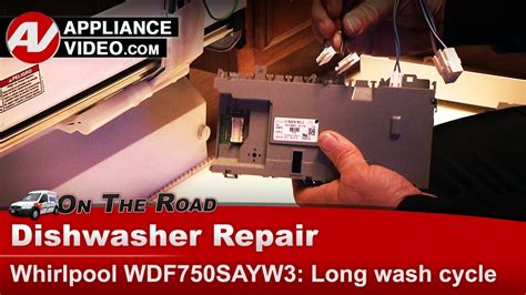 Repair clinic stocks all the replacement parts you need to repair or maintain your dishwasher, including drain hoses, water inlet valves, drain pumps, circulation pump motors, wash arms, dishracks, heating elements, and much more. Whirlpool, KitchenAid Dishwasher - Slow wash cycle ...