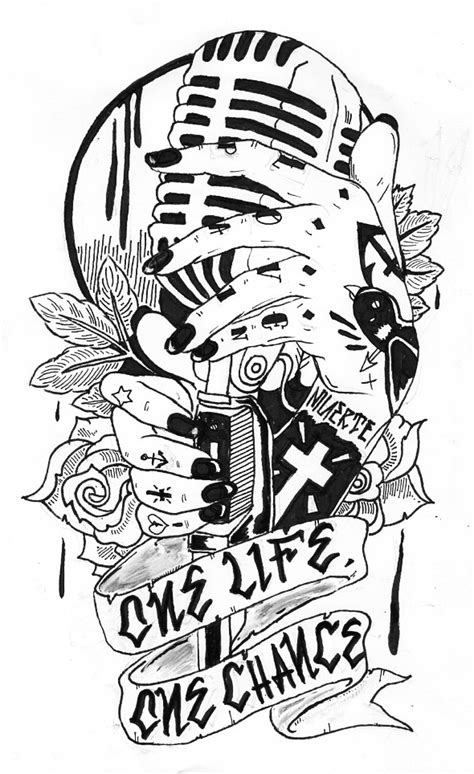 One life, one chance on the outside of my left forearm in fancy writing.what you guys think? Mercer Draws Things(What A Waste Of Gravity): One Life ...