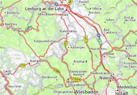 Aarbergen — aarbẹrgen, gemeinde im rheingau taunus kreis, hessen, 240 m über dem meeresspiegel, untertaunus, im aartal, 6 700 einwohner; Kaart van Aarbergen- plattegrond van Aarbergen- ViaMichelin