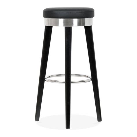 At california stools, bars, and dinettes we stock wooden bar stools, metal bar stools, cherry bar stools, bar stools with backs, swivel counter bar stools, wrought iron bar stools and more! Fusion Wooden Bar Stool with Metal Ring - Black / Chrome ...