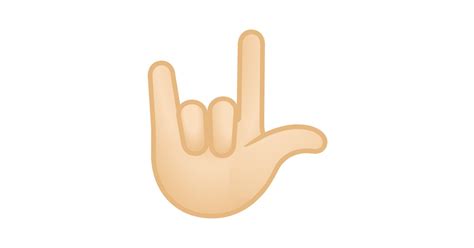 Das emoji „geste „ich liebe dich ist eine hand, bei der daumen, zeigefinger und kleiner finger gezeigt werden. 🤟🏻 ich-liebe-dich-Geste: helle Hautfarbe-Emoji