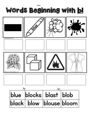 A blends chart is a group of two to three consonants in words that make a distinct consonant sound. Grade 1 Bl Blends Worksheets - Freebie Blends Phonics No ...
