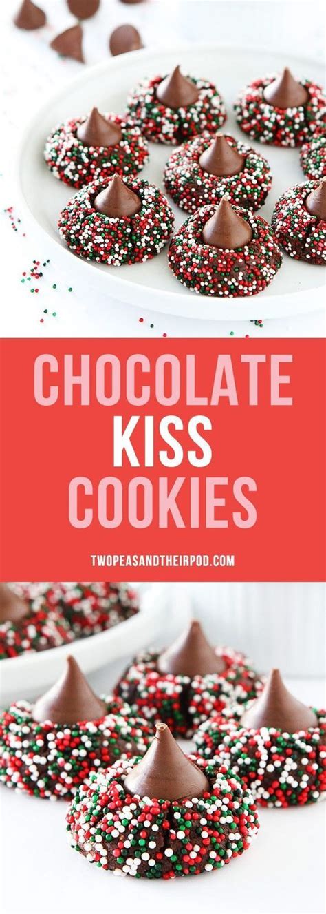 A must make holiday cookie. Chocolate Kiss Cookies are the perfect Christmas cookie ...