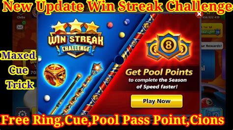 Start trainer and press f1 and then press f2. 8 Ball Pool New Update Win Streak Challenge Free Ring,Cue ...