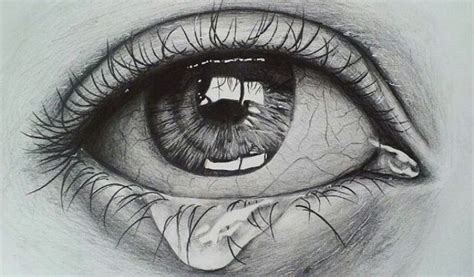 Realistic crying eye by dejanajeremic on deviantart. Drawings Of Eyes With Pen Crying Eye Sketch Drawing - Pinterest Drawings | Eyes artwork, Crying ...