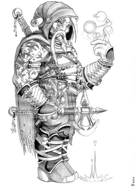 Runesmiths work spells with their hammercraft, binding the winds of magic into mighty runes of power. The Runesmith by RedRo on DeviantArt