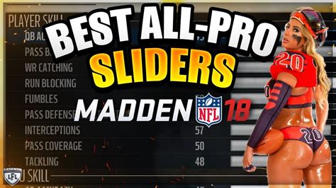 This is exactly how all madden games should work. BEST MADDEN 18 ALL-PRO SLIDERS FOR FRANCHISE MODE | c4's ...