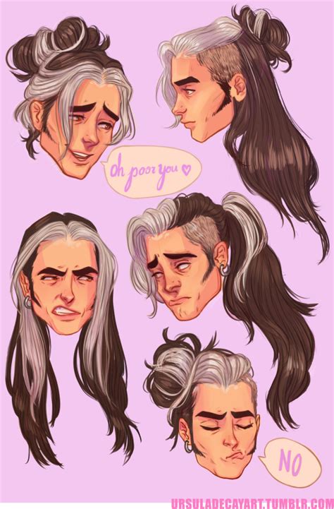 Draw manga the basics of character. guys with long hair | Tumblr