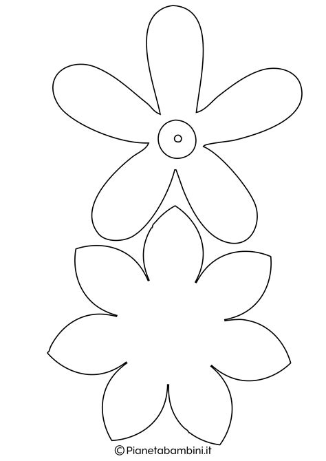 Per insegnare loro ad amare fiori e piante, a casa come a scuola, potrete utilizzare questi disegni con sagome da stampare, ritagliare ed eventualmente colorare. 81 Sagome di Fiori da Colorare e Ritagliare per Bambini | PianetaBambini.it