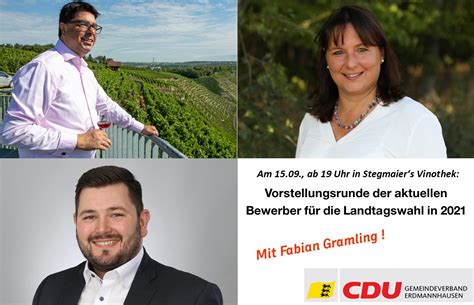 Der stadtverband der cdu weinheim hat herrn andreas gabriel als kandidat für den wahlkreis (39) weinheim für die landtagswahl 2021 nominiert. Landtagswahl 2021 - Die Bewerber stellen sich vor ! - CDU ...