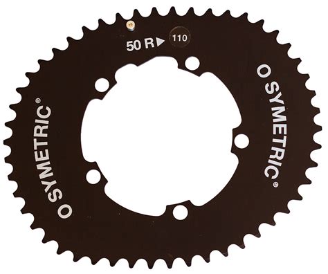 Chainring set osymetric 50/38t x 110mm campagnolo 11sp black o.symetric chain chain ring kit osymetric 130mm standard for road bike 52/42 teeth black o.symetric chain wheel kit • oval. Pas d'avantage pour les plateaux ovales Osymetric - Matos ...