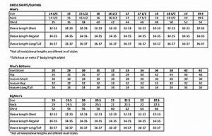 Croft Barrow Clothing Size Chart Men 39 S Clothing Size Chart