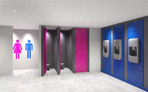 Gender neutral kids bathroom | unisex kids bathroom ideas. #3Drender of #unisex #bathroom #toilet #washroom ...