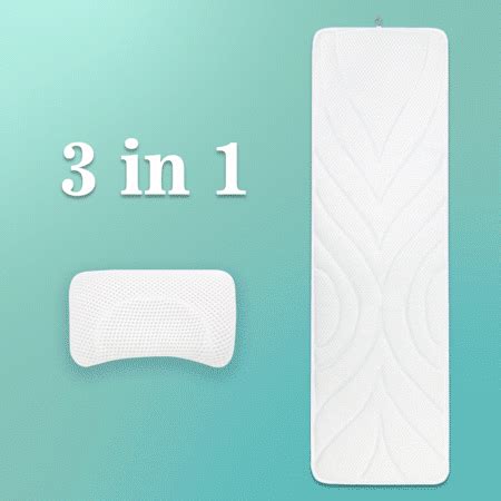 This epica luxury spa bath pillow for straight back tubs contains two times the amount of foam when compared to other brands. CoastaCloud Luxury Soft Spa Cushion Bathtub Mattress, Full ...