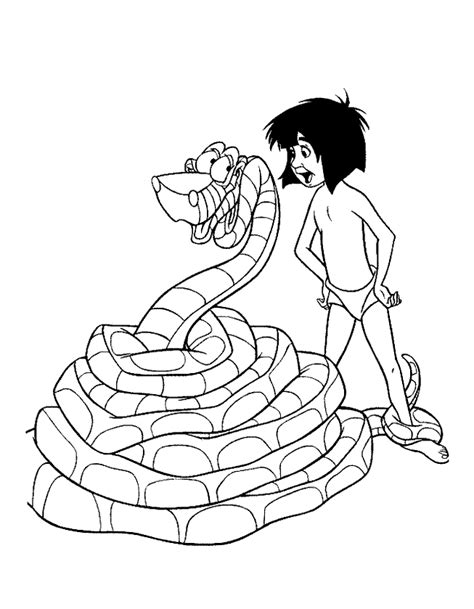 Kaa ausmalbild ~ coloriages du livre de la jungle. Disegni da colorare libro della giungla - Disney | Marzo 2021