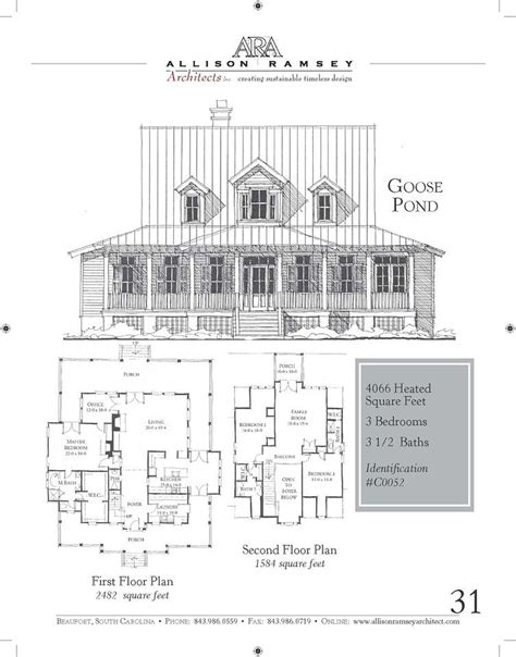 Below is detailed information about the house. Goose Pond - AllisonRamseyArchitects | Architect, Floor ...