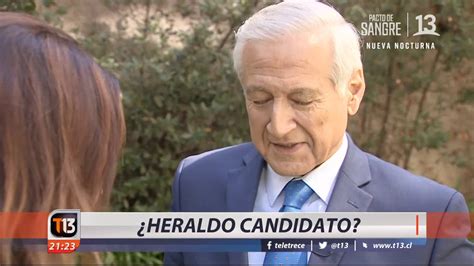 En este momento estoy dedicado a conducir el partido y preparar para las elecciones municipales y de gobernadores regionales. ¿Heraldo Muñoz candidato? - YouTube