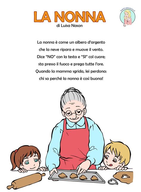 Questa canzone è anche la colonna sonora del concorso scolastico nazionale di okay e fiori e poesie per i nonni e successivamente è diventata la. La nonna - poesia per la festa dei nonni | Maestraemamma