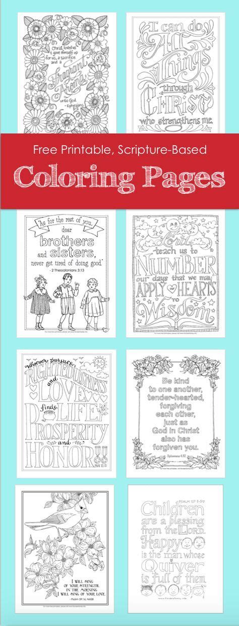 Bible verse coloring pages for toddlers. Beautiful, free, printable, hand-drawn, Bible-based adult ...