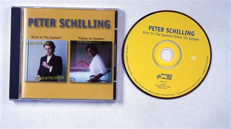 Schlager (deutscher schlager) + neue deutsche welle. Peter Schilling Error In The System Records, LPs, Vinyl ...