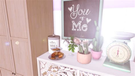 In 2018 while heyharrie was attempting to pester felixandre for a dream kitchen while watching twitch, by sending a single all caps letter in each chat message, k i c h e n was born! SIMS 4 - CUTEST KITCHEN DL + CC - Bárbara Sims