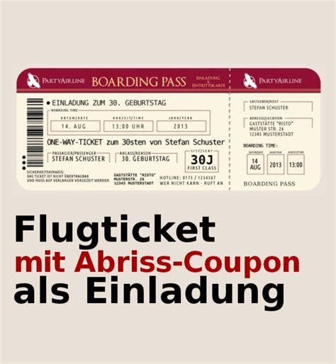 Dieser pinnwand folgen 122 nutzer auf pinterest. Flugticket als Geburtstagseinladung - #als #Flugticket # ...