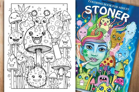 Coloring page ~ stoner abstractoloring pages for adults stunning. Stoner coloring page colouring page for adults Stoner | Etsy