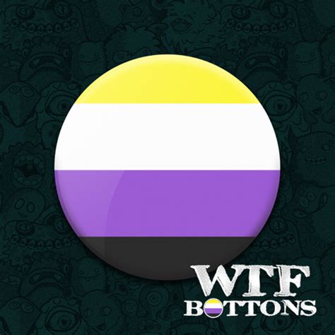 Comenta aqui se vc aprendeu alguma coisa com esse vídeo ou se a. Ímã Bandeira Orgulho Não Binário no Elo7 | WTF Bottons e ...