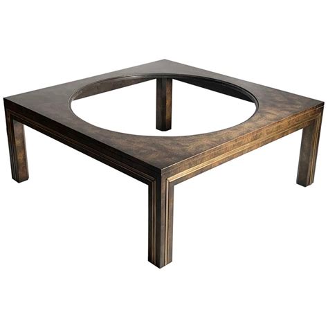 Amazing wood + master craftsman = fine furniture. Modern Mastercraft Burl Coffee Table For Sale at 1stdibs