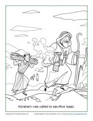 If you would like to download it, right click on the images and use the save image as menu. Abraham Was Called to Sacrifice Isaac Coloring Page ...