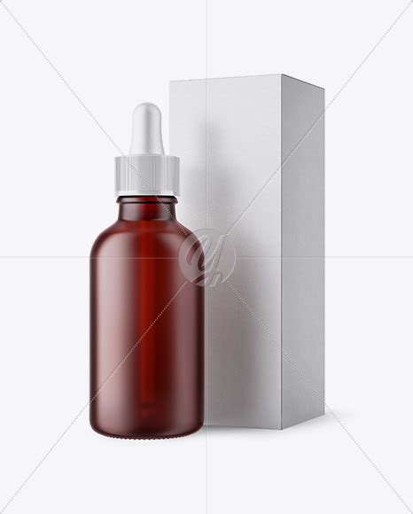 Download Download Frosted Amber Glass Spray Bottle Mockup