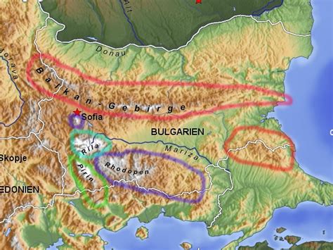 Die slowakei ist ein sehr bergiges land. Gebirge In Bulgarien Balkan Topo De - Mapsof.Net