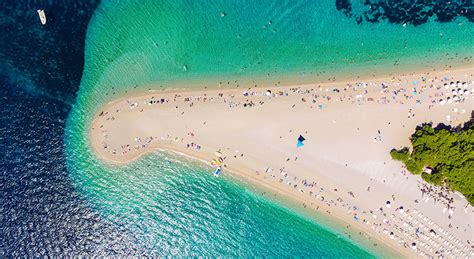 Erkunden sie die schönsten kroatischen strände in istrien, dalmatien. Zlatni Rat, het mooiste strand van Kroatië - dé ...