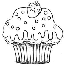 Now involve your child's love for cupcakes with these 20 fabulous free printable cupcake coloring pages The-yummy-strawberry-cupcake | Cupcake coloring pages ...