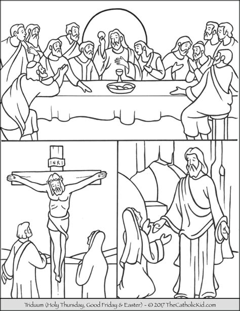 This is perfect for an early finisher activity and can be used during catholic schools week. Easter Triduum Coloring Page - | Sunday school coloring ...