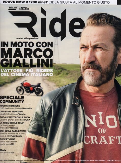 Lei era la donna mia, io il. MARCO GIALLINI SULLA COVER DI RIDERS - Woolcan