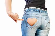 jeans hole ass heart shaped ripped buttocks blue hand finger shape cute newest results buttock royalty dreamstime