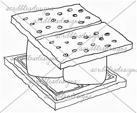 Harness the energy of the sun to make the best snack ever invented, s'mores! S Mores Coloring Page - Bltidm